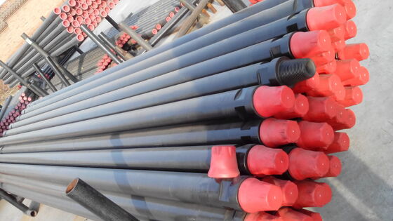 114mm Diameter 6090mm Panjang Carbon Steel Air Well Drill Rod untuk Pengeboran Rigs