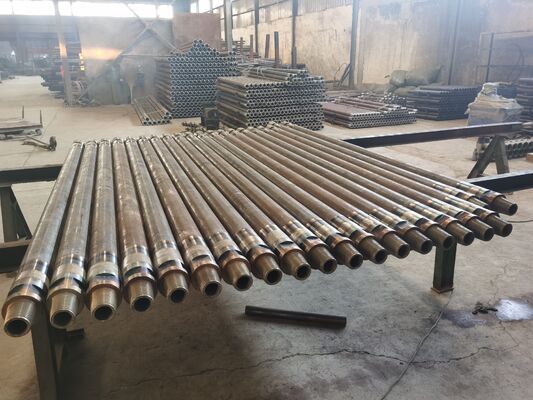 114mm Diameter 6090mm Panjang Carbon Steel Air Well Drill Rod untuk Pengeboran Rigs