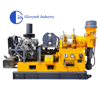XY-3 Core Drilling Rig dengan kedalaman pengeboran 600m, diameter dalaman spindle 96mm, dan kapasitas angkat 3000kg untuk eksplorasi geologi