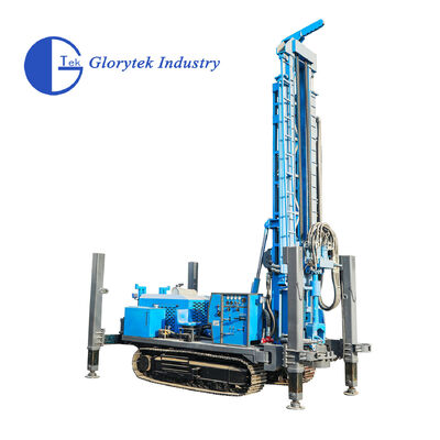 Crawler Type Water Well Drill Rig GL600S Truk Dipasang untuk Pengeboran Sumur dalam dengan kedalaman maksimum 600m dan Jangkauan Diameter 105 sampai 500mm