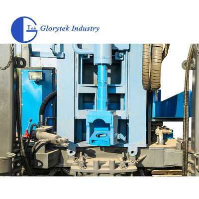 Crawler Type Water Well Drill Rig GL600S Truk Dipasang untuk Pengeboran Sumur dalam dengan kedalaman maksimum 600m dan Jangkauan Diameter 105 sampai 500mm
