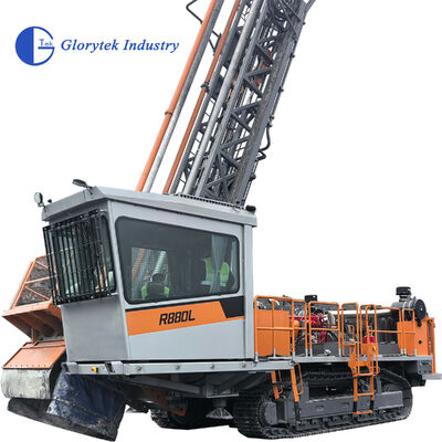 R880L Permukaan Terintegrasi Tricone Rotary Mining Drilling Rig Cocok untuk diameter lubang dari 150-230 mm dan kedalaman pengeboran hingga 54 m