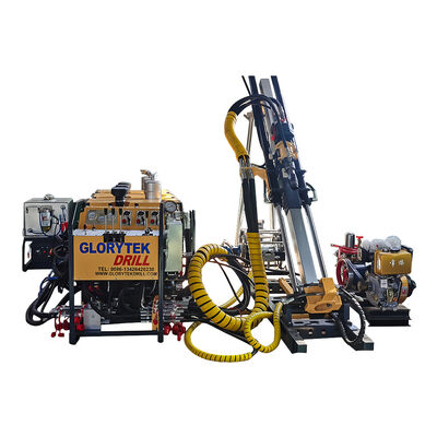 GL300 Portable 300m Diamond Core Drill Rig Untuk Pengeboran Batu Gunung