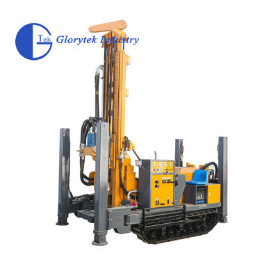 Full Hydraulic GL180R Rubber Crawler Type Water Well Drill/Drilling Rig For 180m Depth
